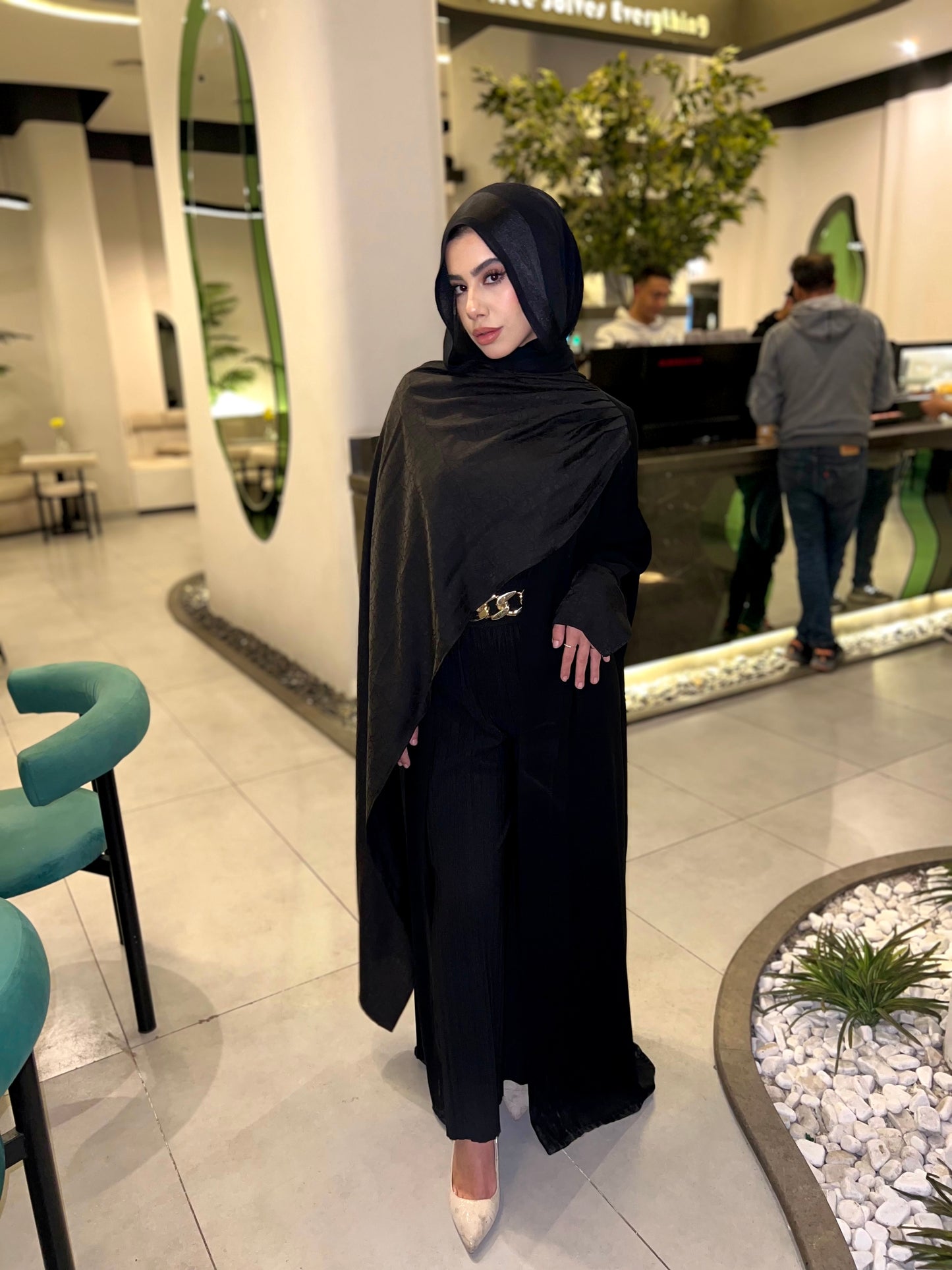 Black Wrap Abaya