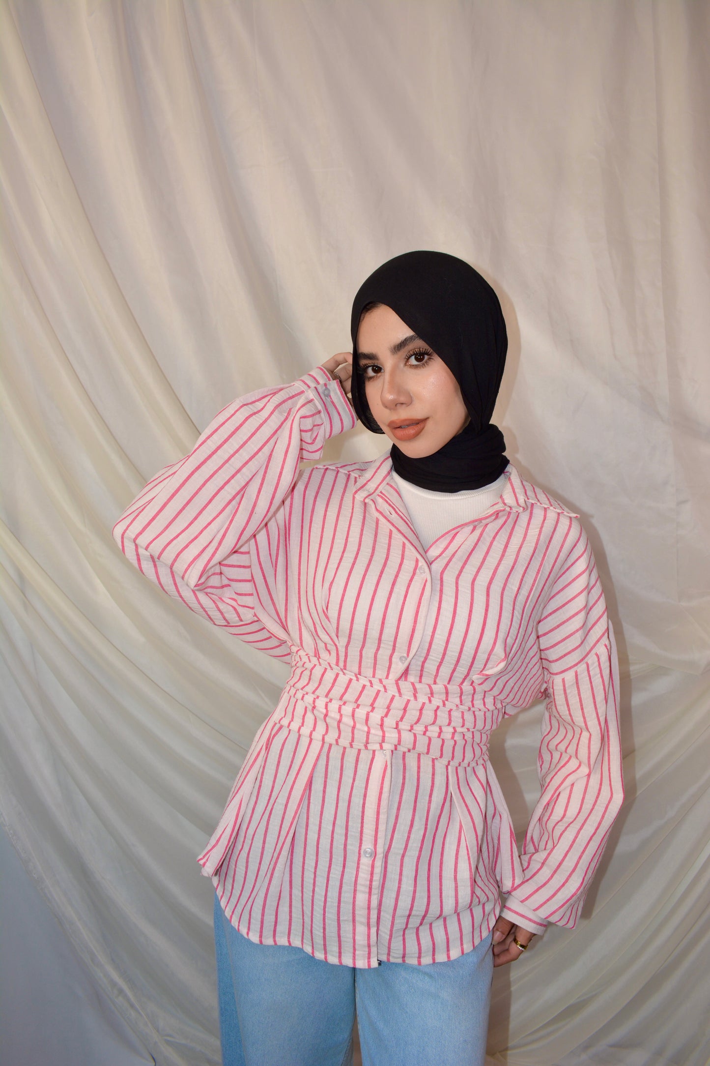 Belted shirt