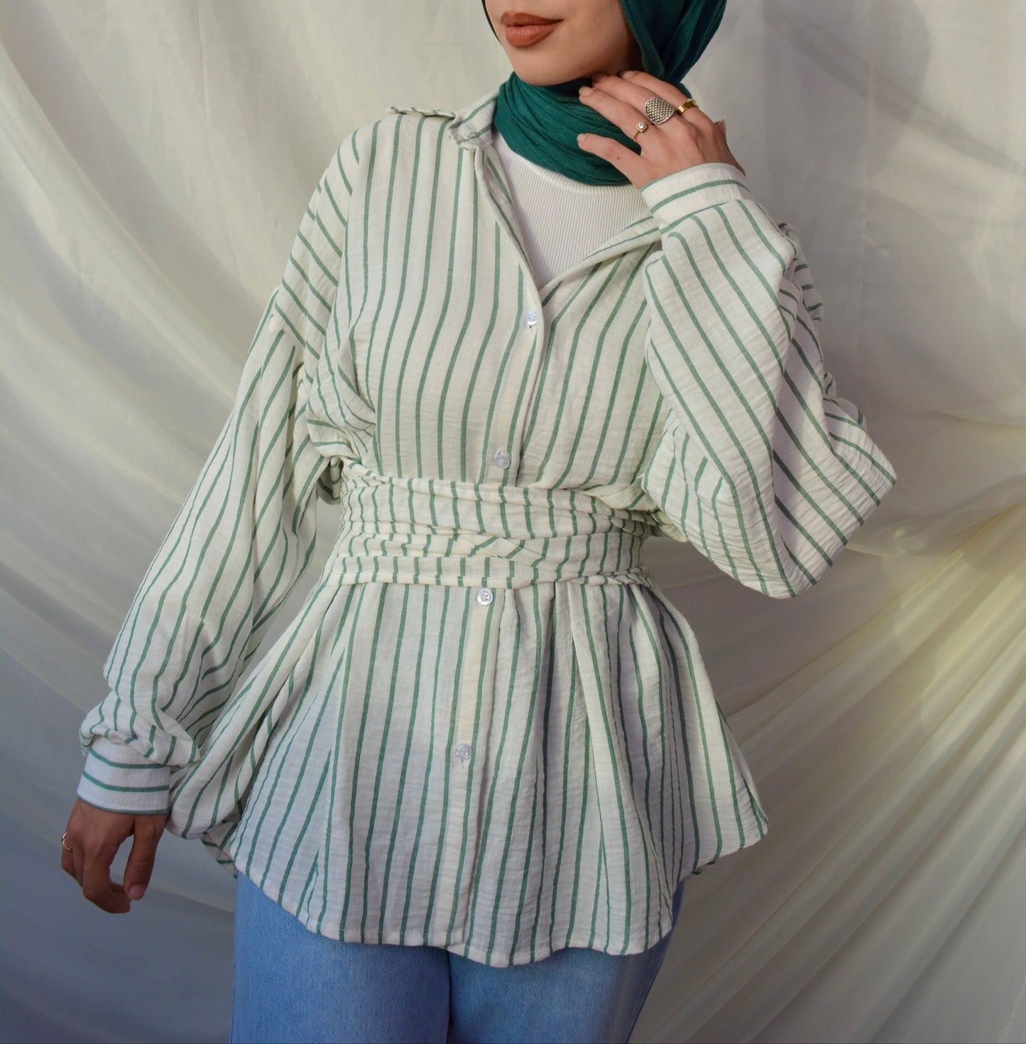Belted shirt