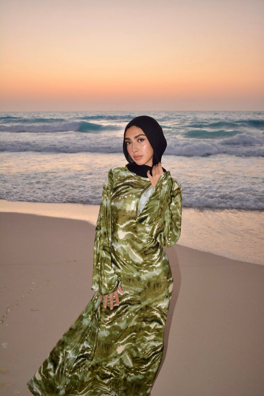 Soft Wave Dress (OLIVE)