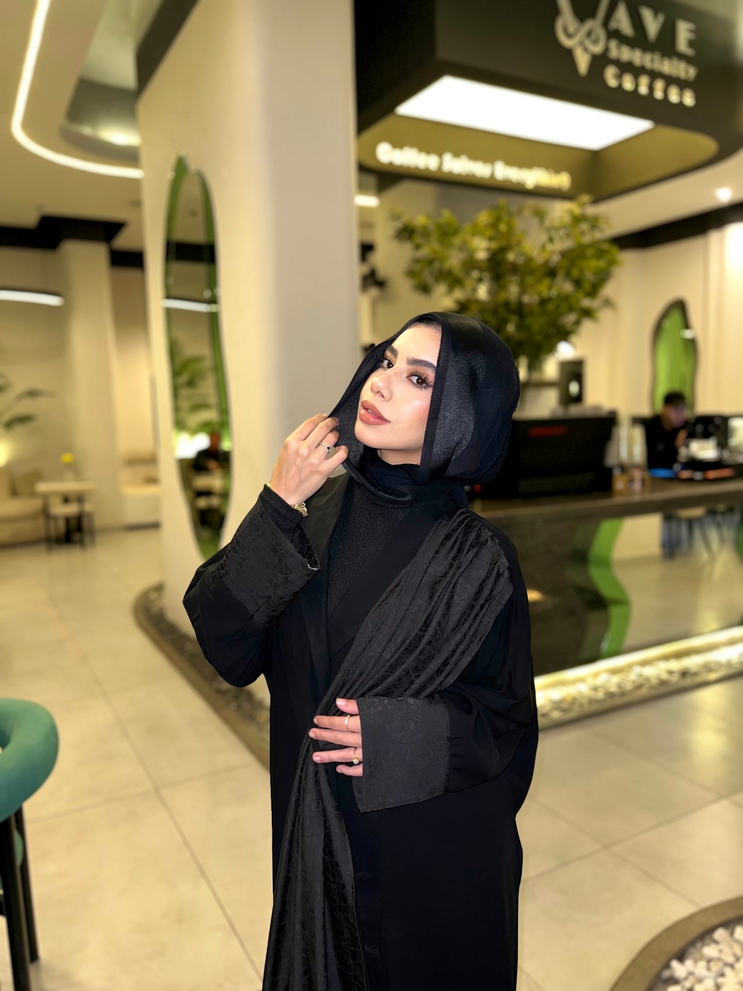 Black Wrap Abaya