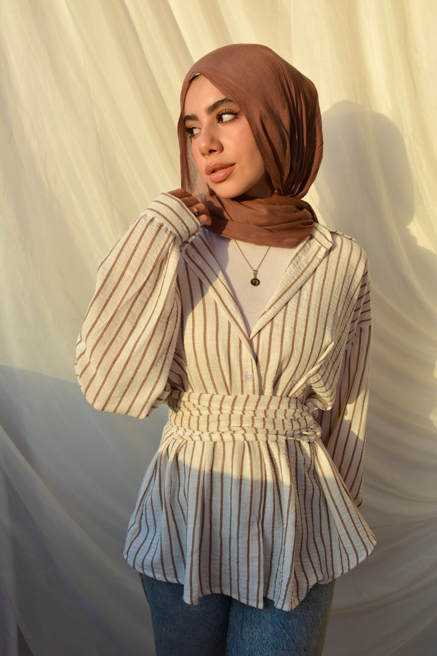 Belted shirt