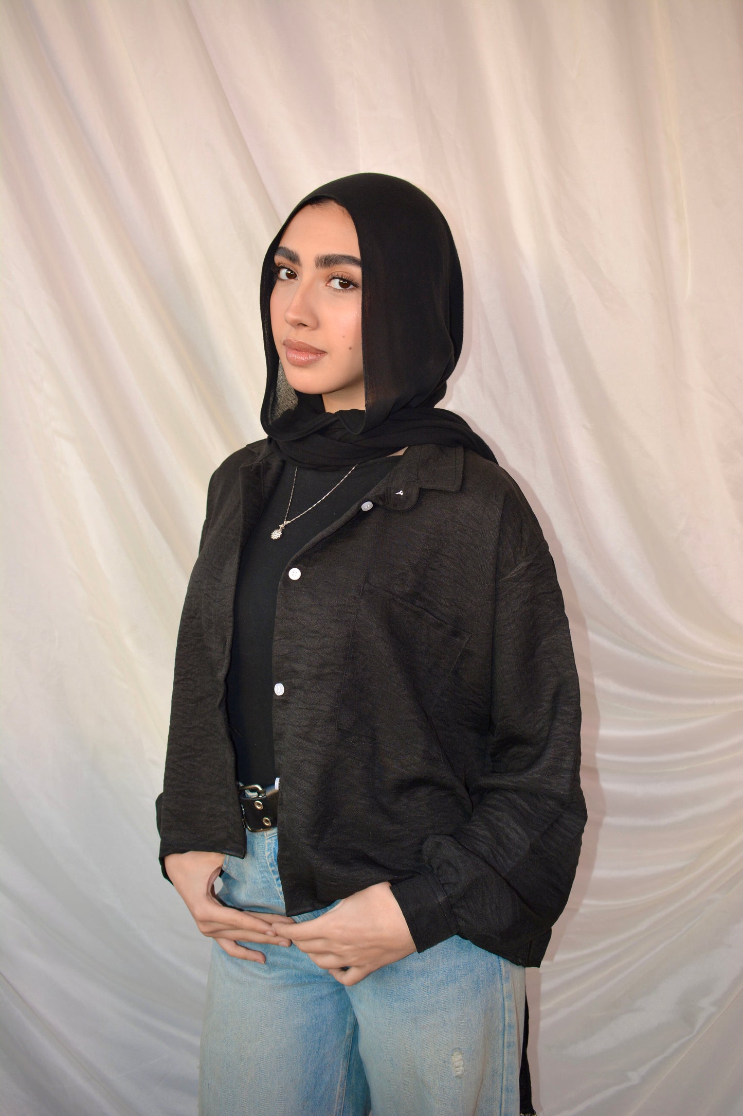 Sunset Ease Shirt -black