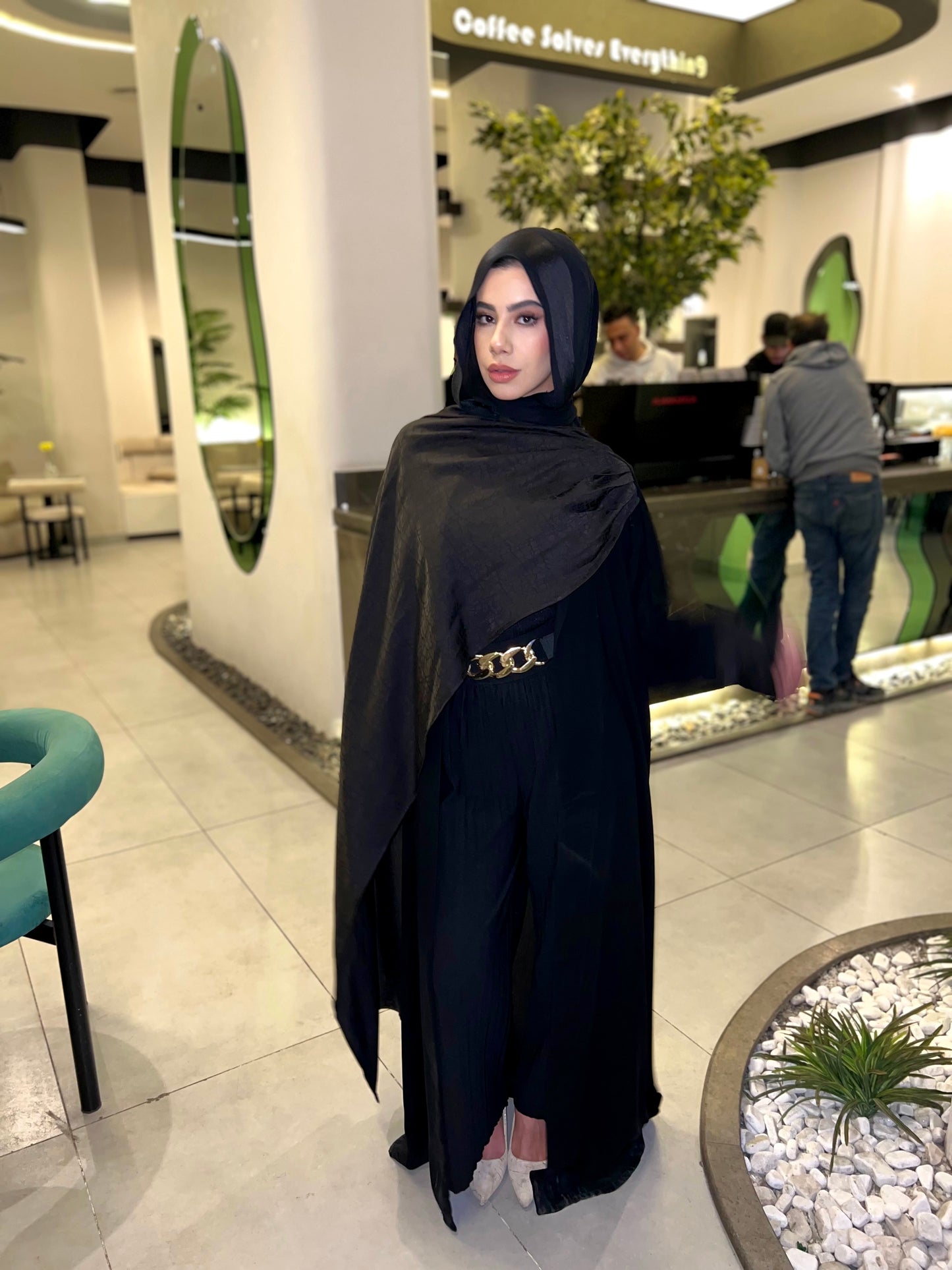 Black Wrap Abaya