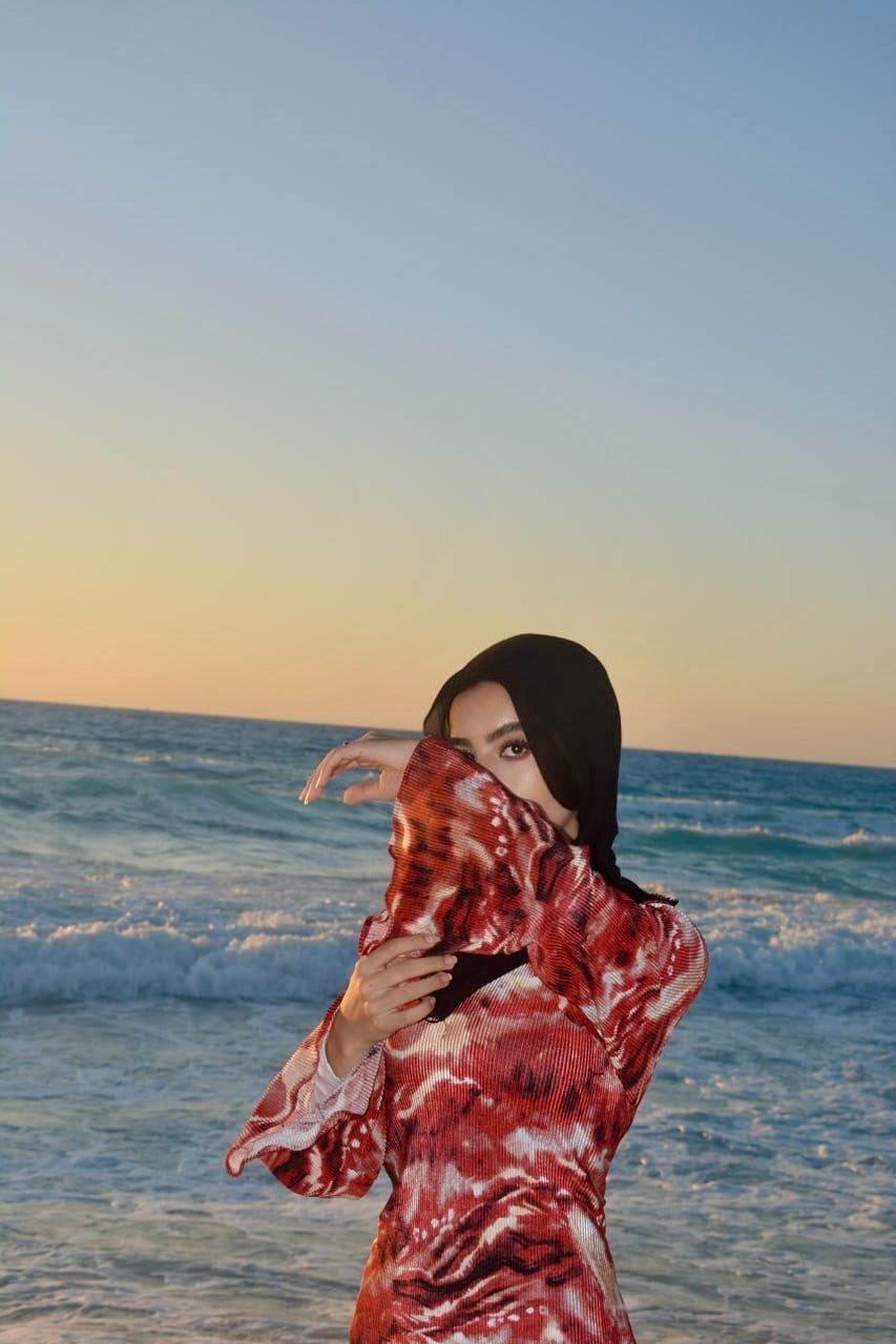 Soft Wave Dress (RED)