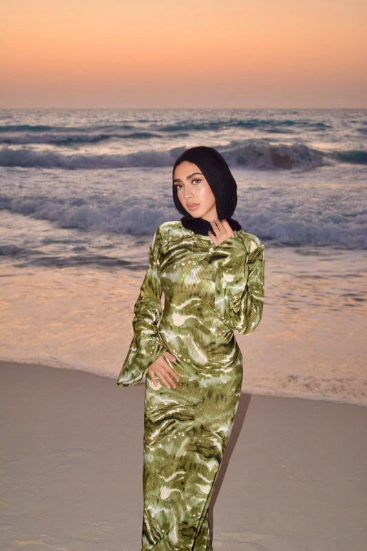 Soft Wave Dress (OLIVE)
