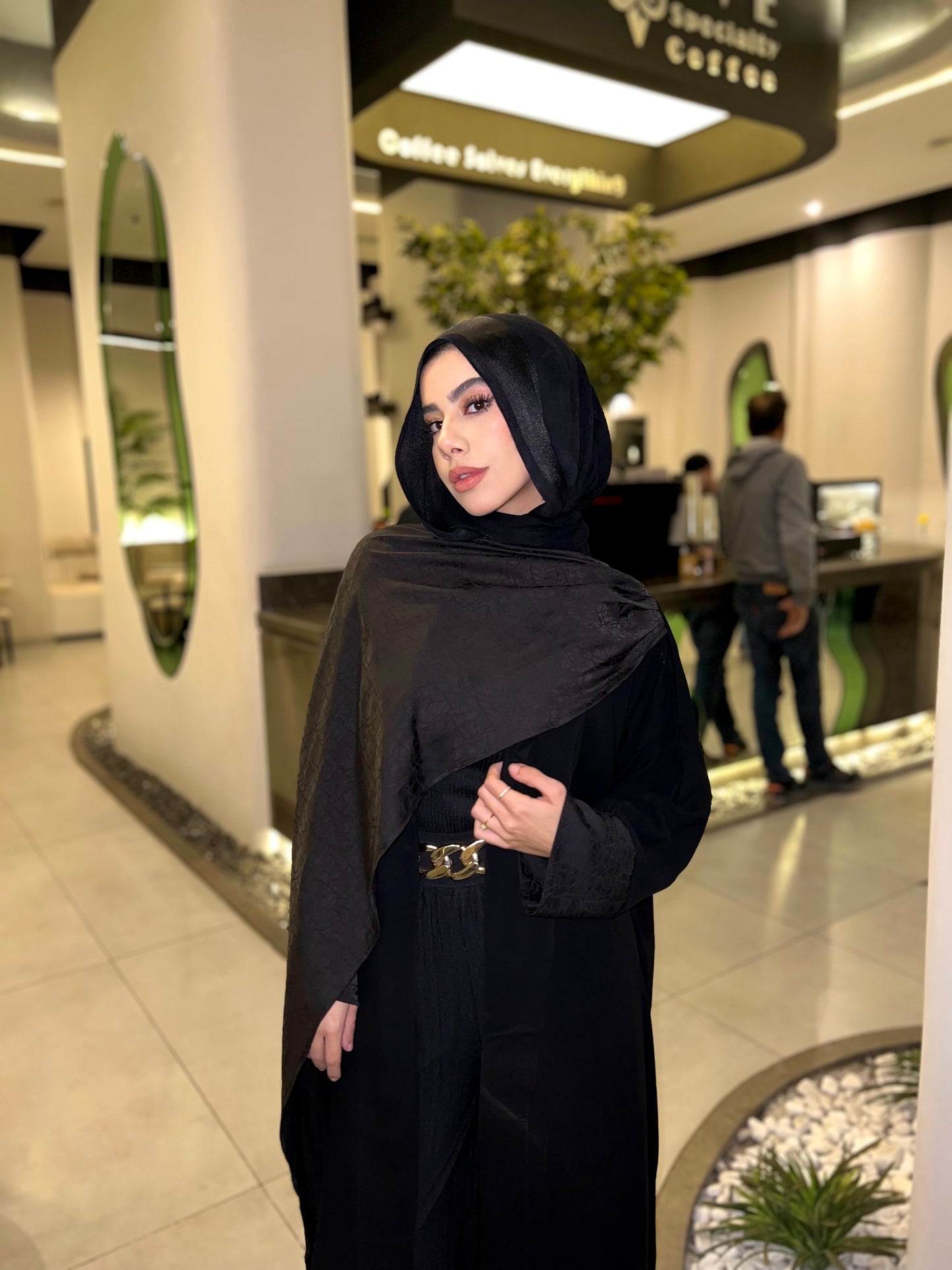 Black Wrap Abaya