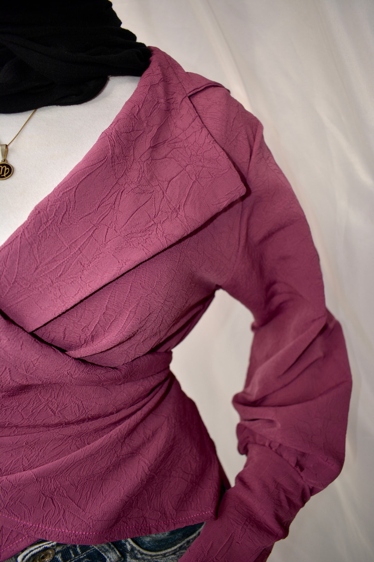 Wrap Elegance top (PURPLE)