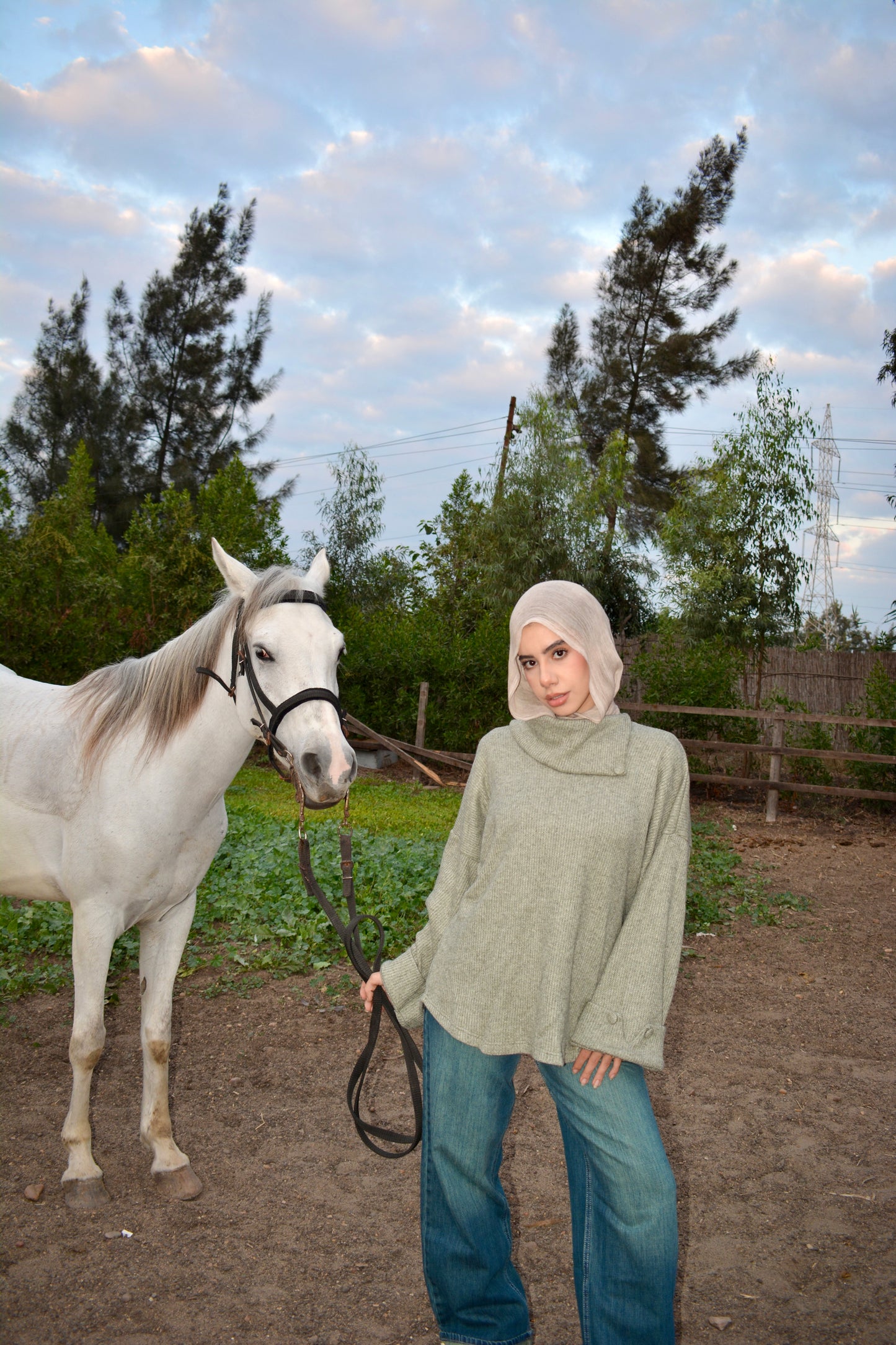 Cozy Pullover -Olive