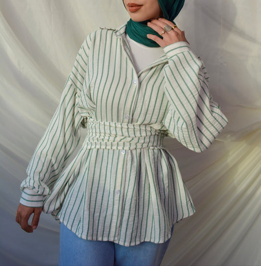 Belted shirt