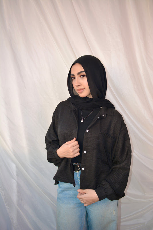 Sunset Ease Shirt -black