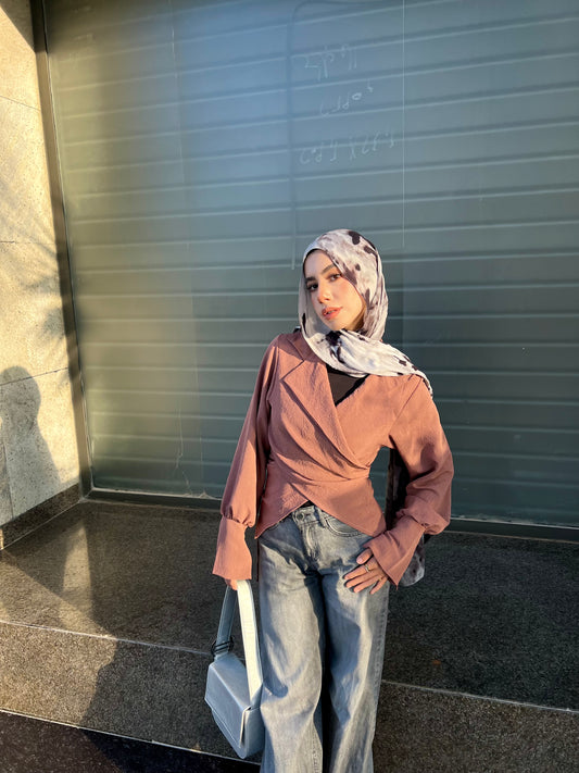 Wrap Elegance top (Havan)