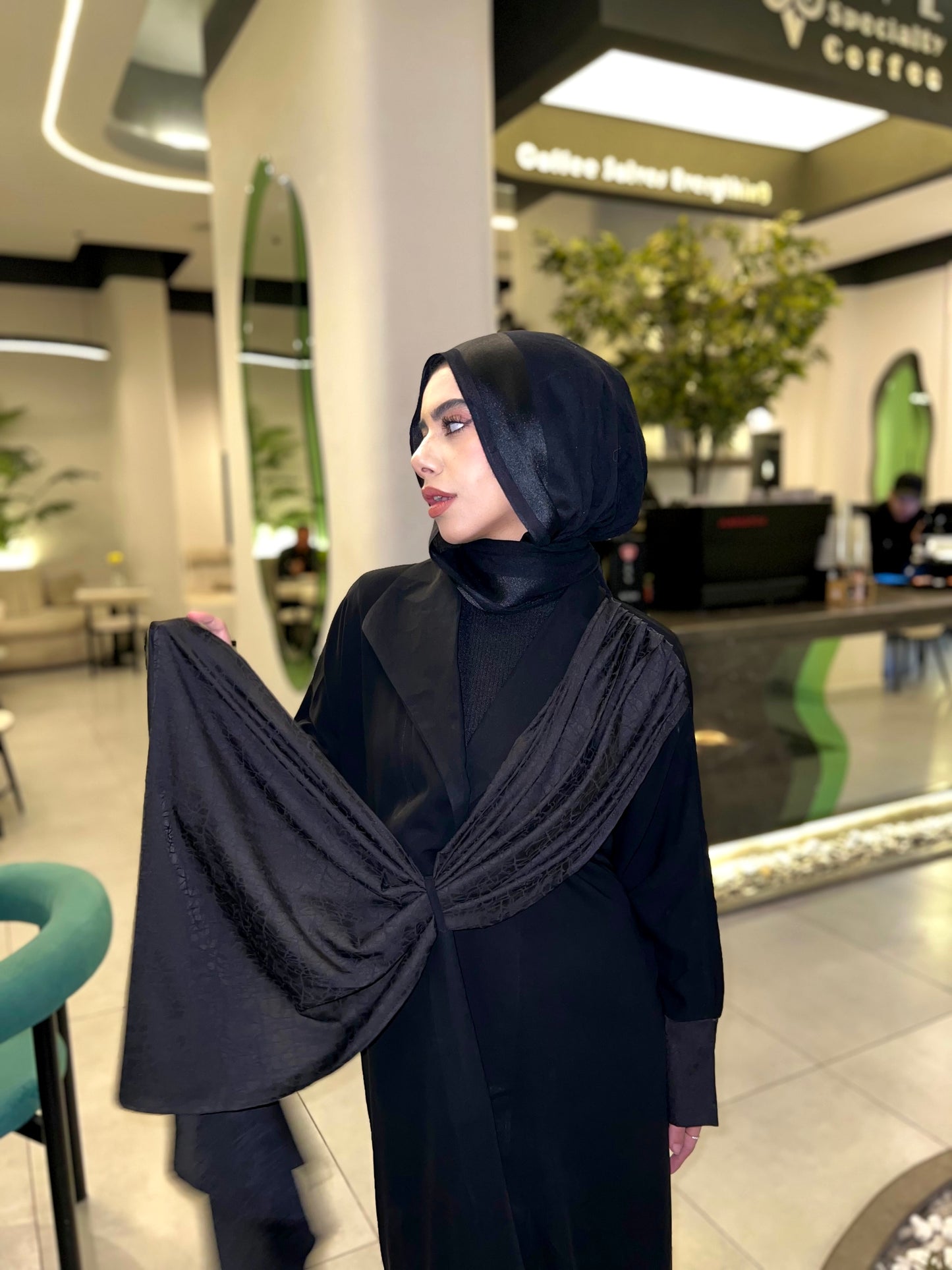 Black Wrap Abaya