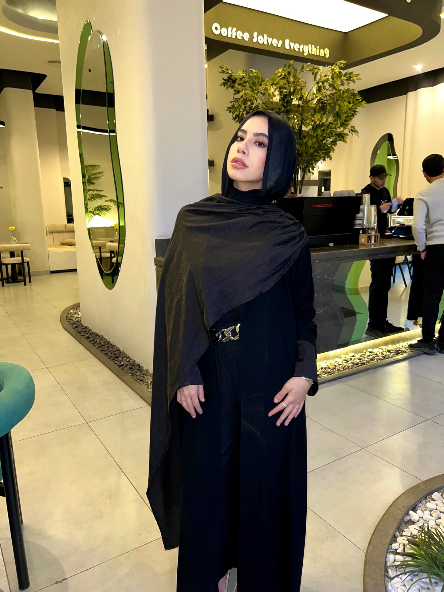 Black Wrap Abaya
