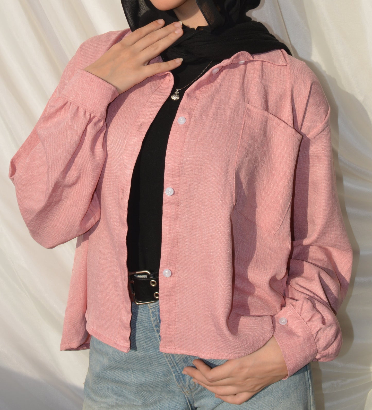 Sunset Ease Shirt -pink