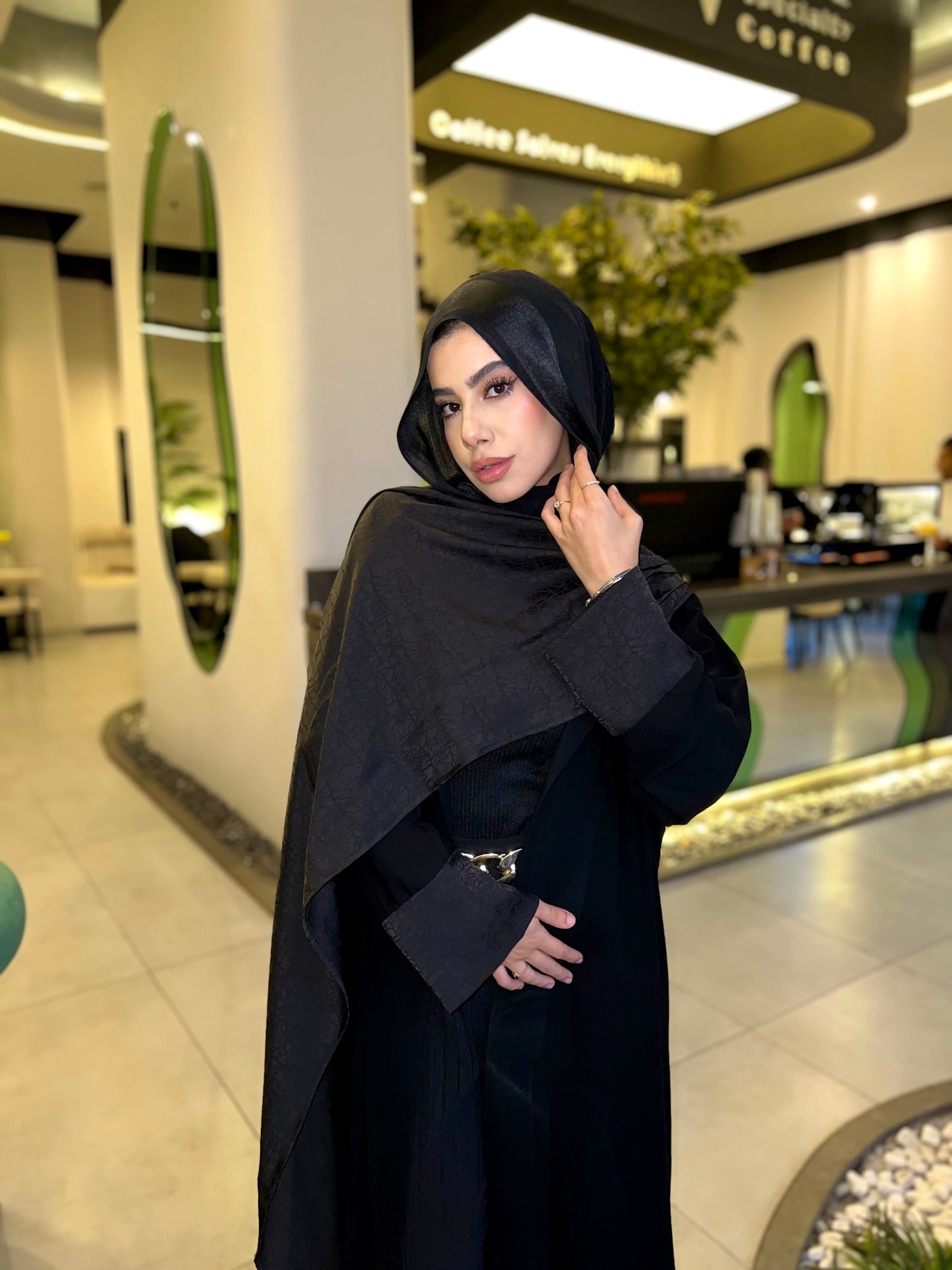 Black Wrap Abaya