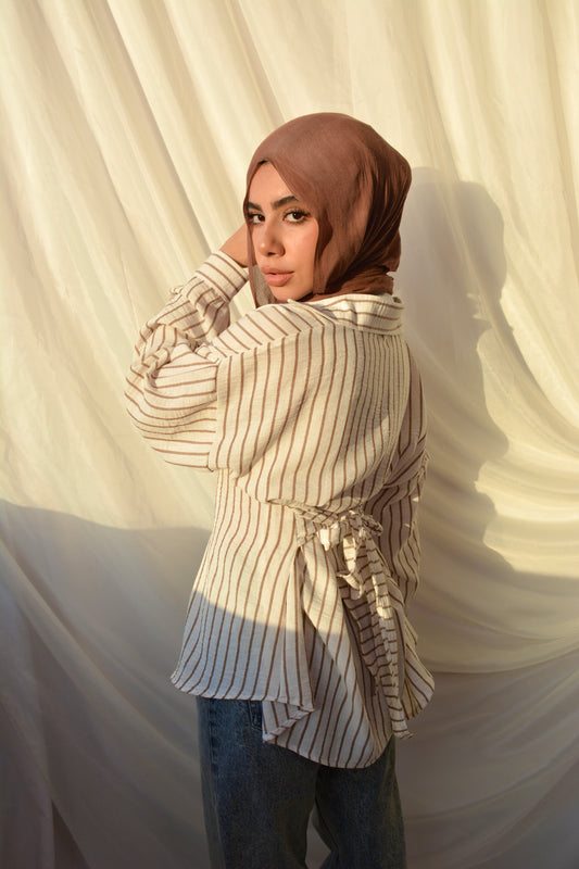 Belted shirt