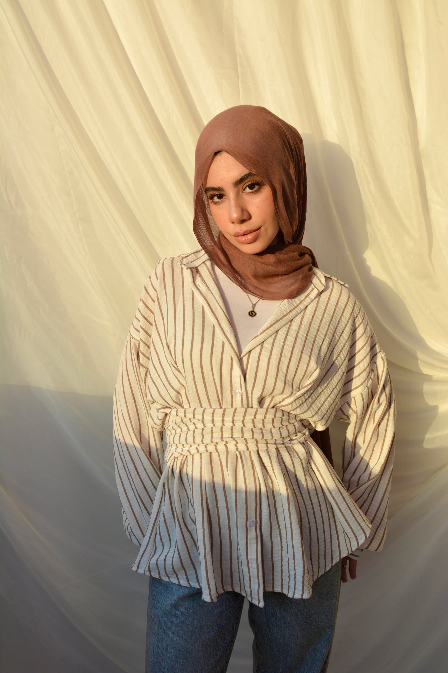 Belted shirt