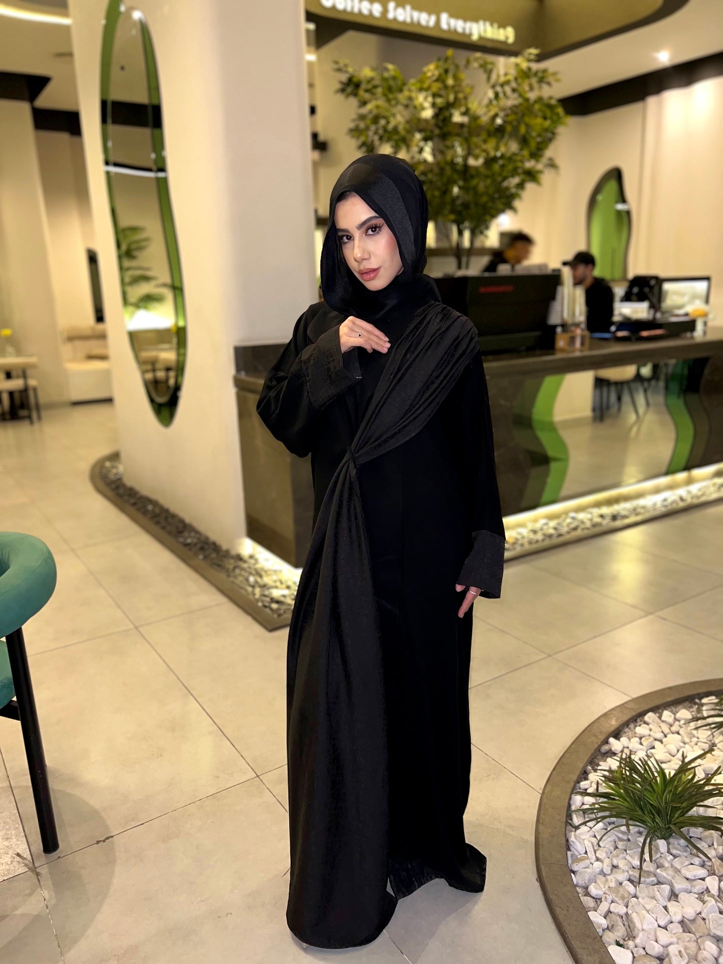 Black Wrap Abaya