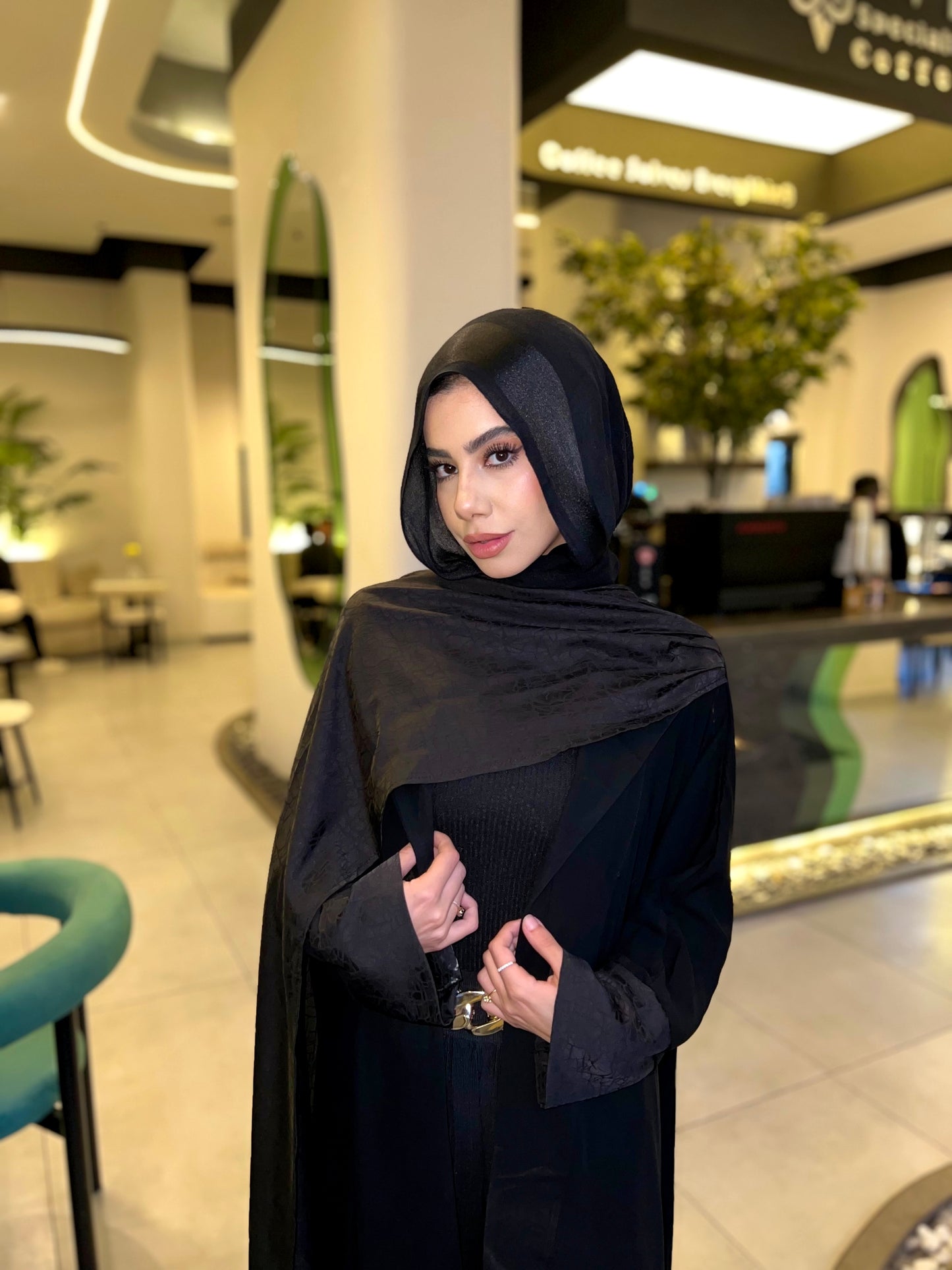 Black Wrap Abaya