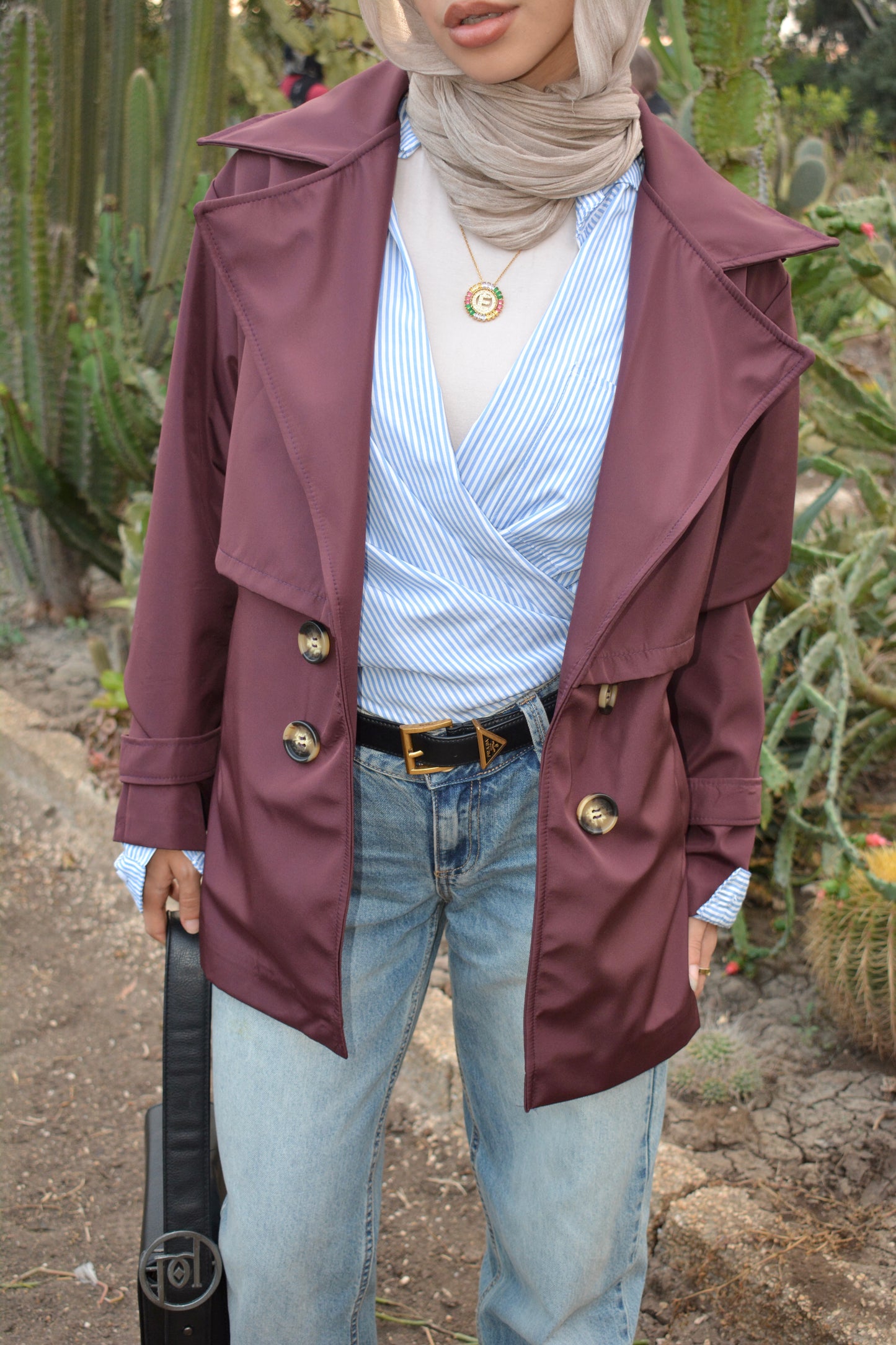 Waterproof Jacket -Maroon